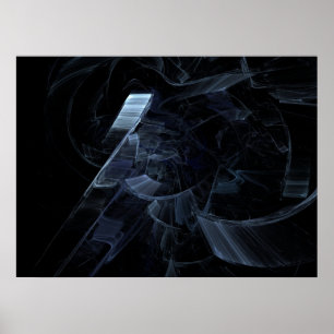 Frusen rymd science fiction poster