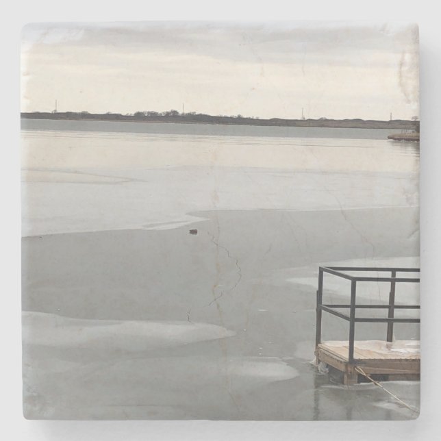 Frusen sjö stenunderlägg (Framsidan)