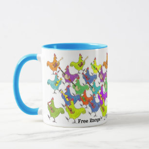 FRUSOP-mugg med färg på handtaget och kant Mugg