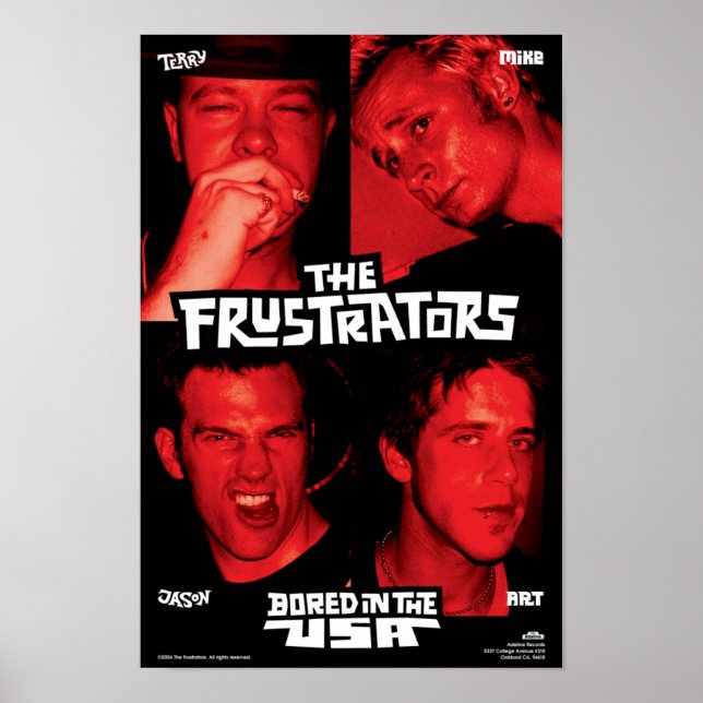 Frustratorer som är bodda i USA Poster (Framsidan)