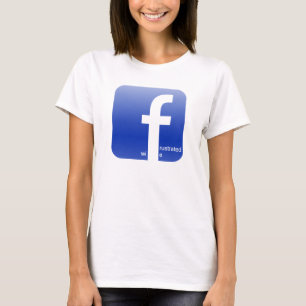 Frustrerad superskoj för fruFacebook logotyp T-shirt