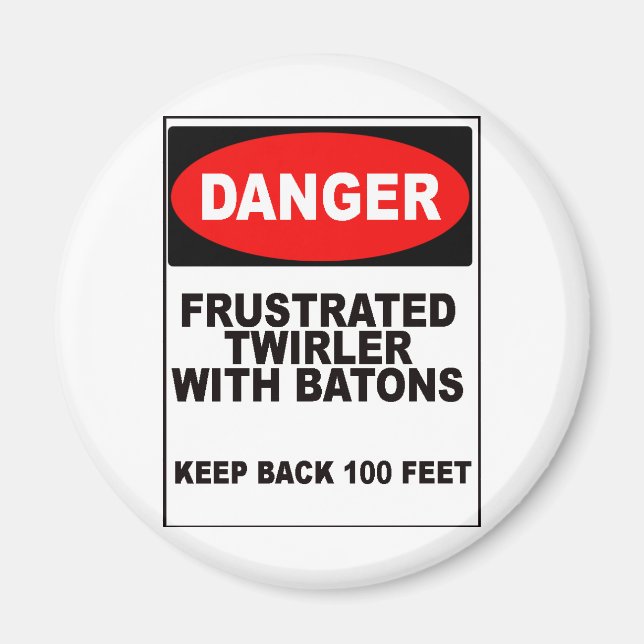 Frustrerad twirler magnet (Framsidan)