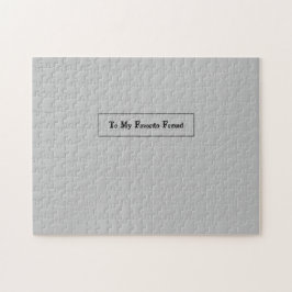 Frustrerar till min favoritvän pussel