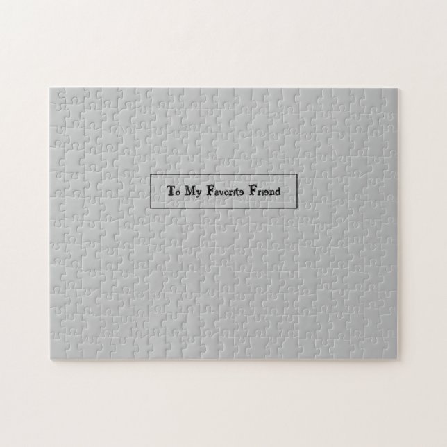 Frustrerar till min favoritvän pussel (Horisontell)