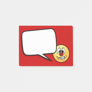 Frustrerat ansikte Grumpey Post-it Block
