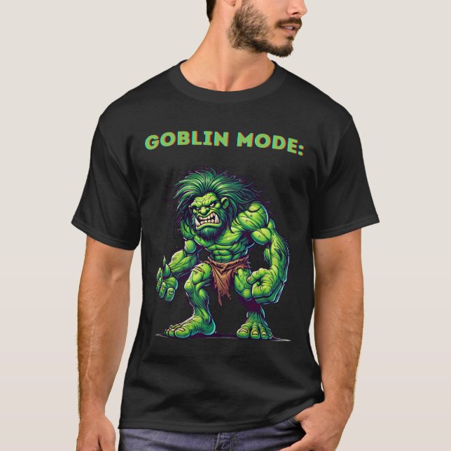 Frustrerat Goblin Mode T-shirt (Framsida)