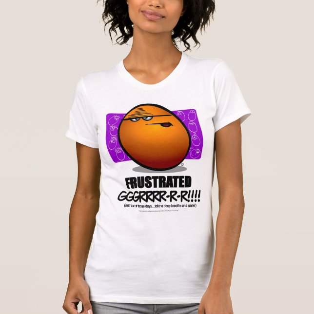 FRUSTRERAT - orange Tee (Framsida)