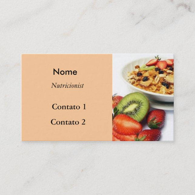 Frutas e fibras visitkort (Framsida)