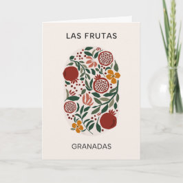 Frutas: Granadas - marknaden för granatäpplen Kort
