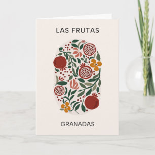 Frutas: Granadas - marknaden för granatäpplen Kort