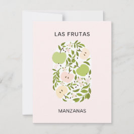 Frutas: Manzanas - Apple Market Anteckningskort