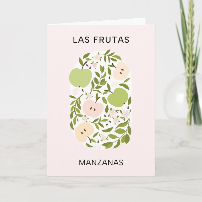 Frutas: Manzanas - Apple Market Kort (Framsida)