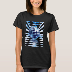 Frutiger Aero Aesthetic Tech Checkated Room Orb Sk T Shirt