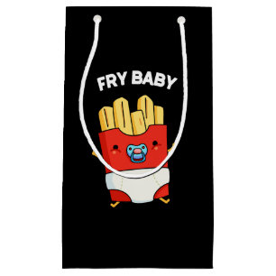 Fry Baby Funny Fransk Fries Pun Mörk BG