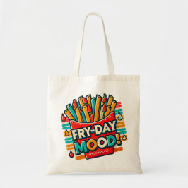 Fry-day Mood Tote Bag - Roligt och färgstark desig Tygkasse