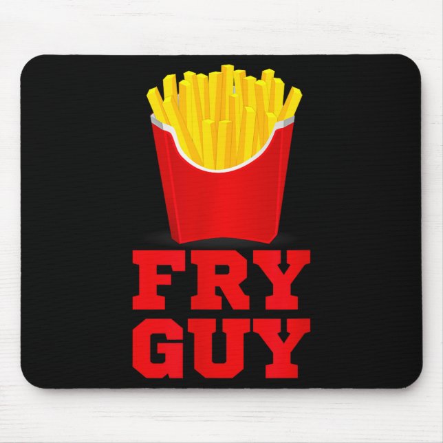 Fry Guy Fast Food Lover Fries Funny Novelty  Musmatta (Framsidan)