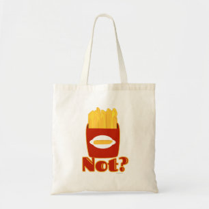 Fry Not Cheeky Fransk Fries Tecknad Motto Tygkasse