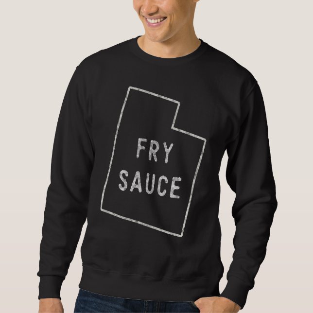 Fry Sauce Utah Beehive State Parker Mighty Lång Ärmad Tröja (Framsida)