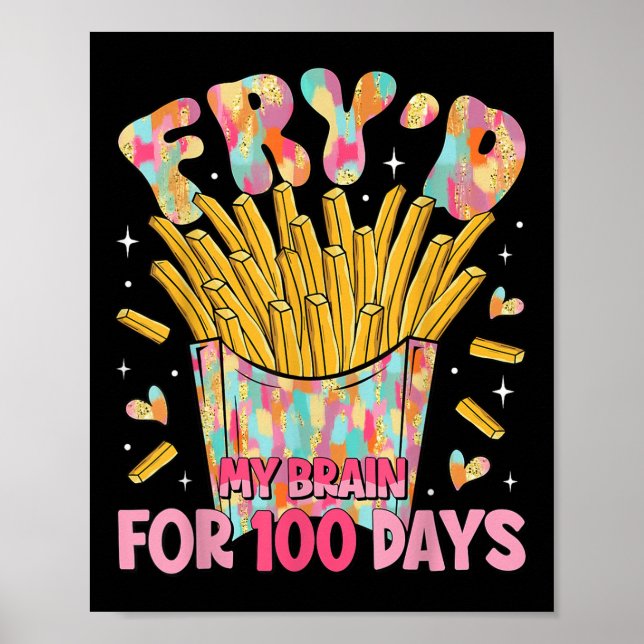 Fryd min hjärna i 100 dagar lärarbarn 100 dagar poster (Framsidan)