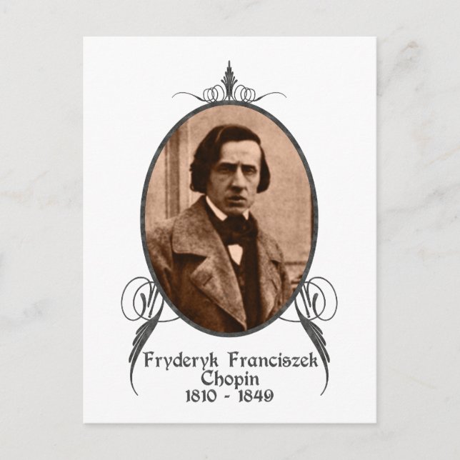 Fryderyk Chopin Vykort (Framsida)