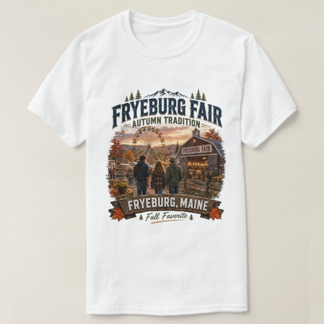 Fryeburg Fair Hösttradition Tonåring T-Shirt (Design framsida)