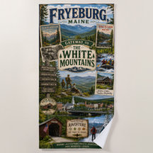 Fryeburg Maine Porten till Vita bergen