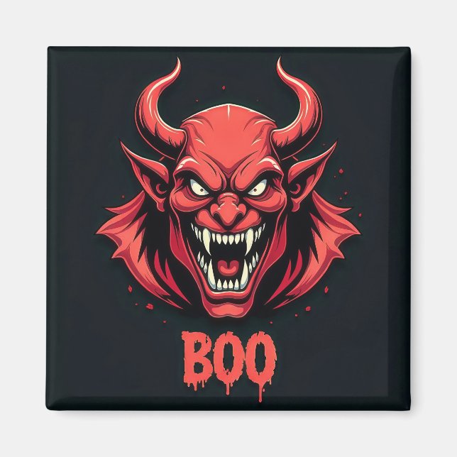 Frygande demon magnet (Framsidan)