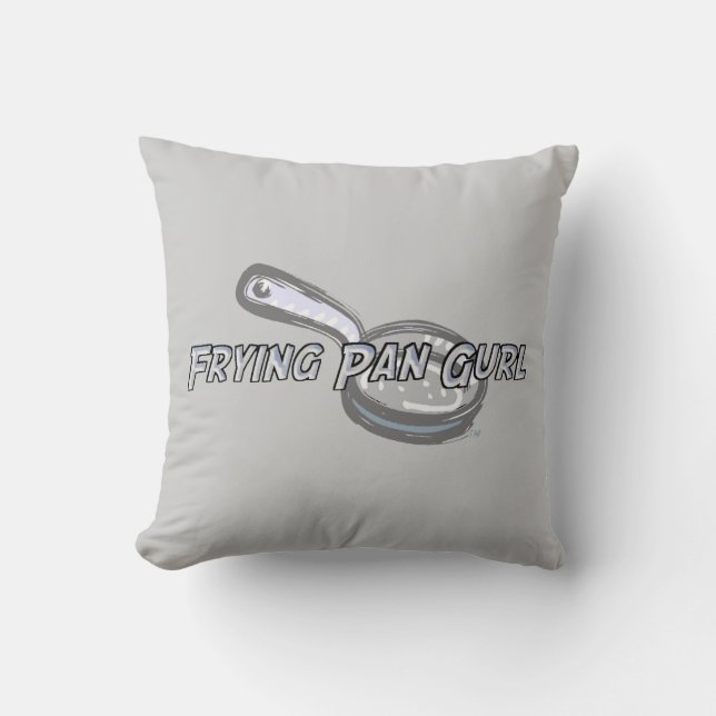 Frying Pan Gurl-logotyp Kudde (Framsida)