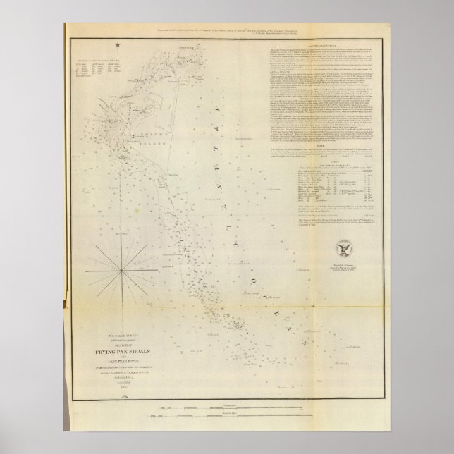 FryingPan Shoals, Cape Fear River Poster (Framsidan)