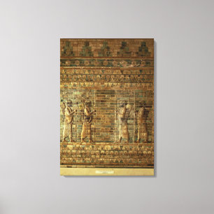 Frys av ärkare av den persiska kungens vaktmästare canvastryck
