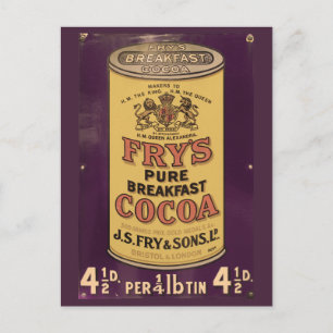 Frys Cocoa Vintage annons Vykort