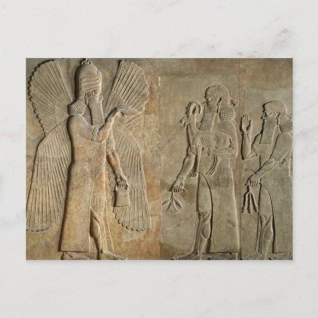 Frys som skildrar en vinklad anda vykort (Framsida)