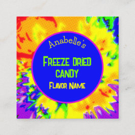 Frys torkad Anpassningsbar av kandisocker Färg Rol Fyrkantigt Visitkort