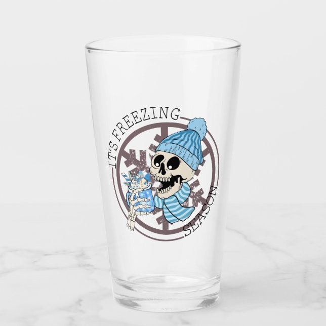 Frysande säsongskakare glaskopp (Framsida)