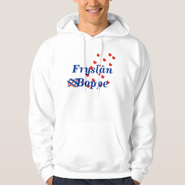 Fryslân Boppe Friesland Hoodietröja Munkjacka (Framsida)