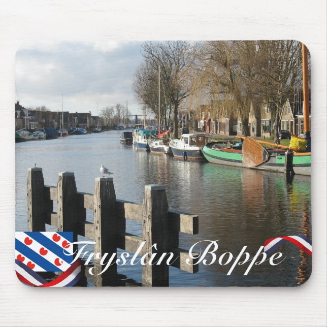 Fryslân Boppe Frisiankanal Mousepad Musmatta (Framsidan)