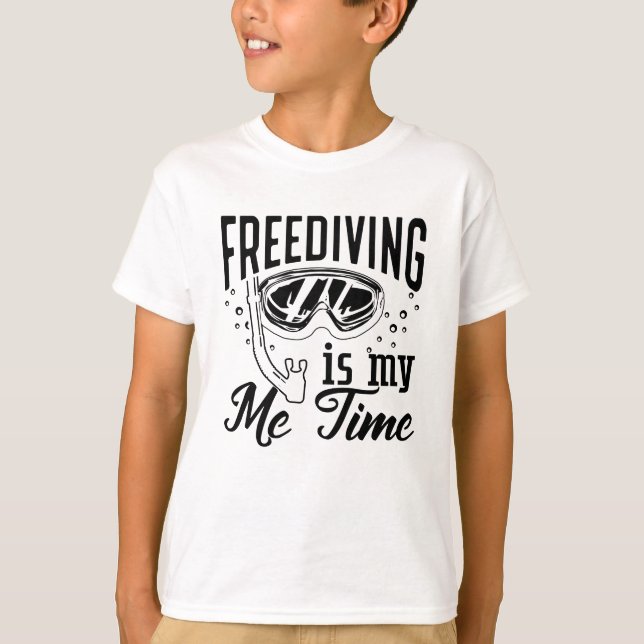 Frysning är min tid Freediver Spearfish T Shirt (Framsida)