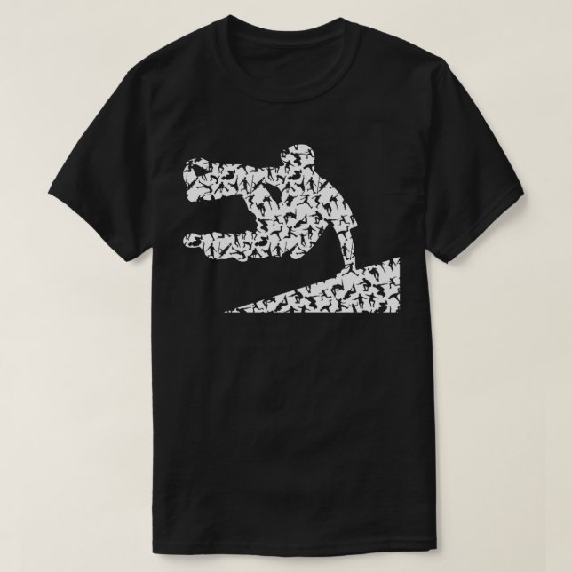 Frysning av Coola Parkour för en fri Springer - är T Shirt (Design framsida)