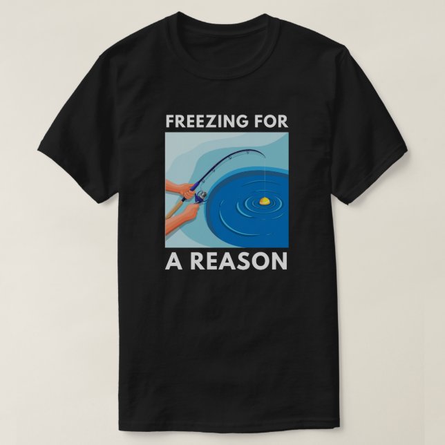 Frysning av en anledning | Isfiske T Shirt (Design framsida)