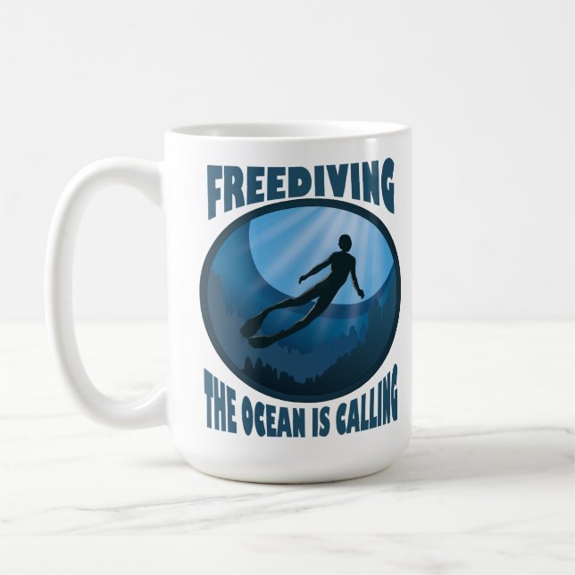 Frysning - oceanen kissar under vatten kaffemugg (Vänster)