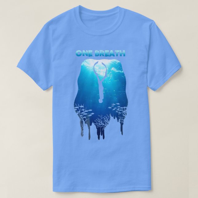 Frysning Utandningsdykning Apné Ocean Free Dive T Shirt (Design framsida)