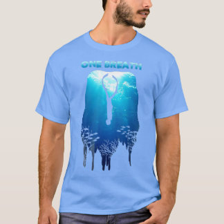 Frysning Utandningsdykning Apné Ocean Free Dive T Shirt