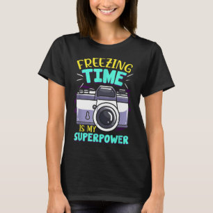 Frysningstid är min superkraft, jag är en fantasti t shirt