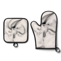 Fryst: Abstrakt Grått, vit och svart