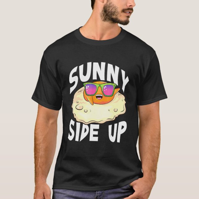 Fryst ägg under solglasögon Sunny Egg T Shirt (Framsida)
