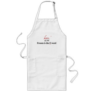Fryst är F ord Apron Långt Förkläde