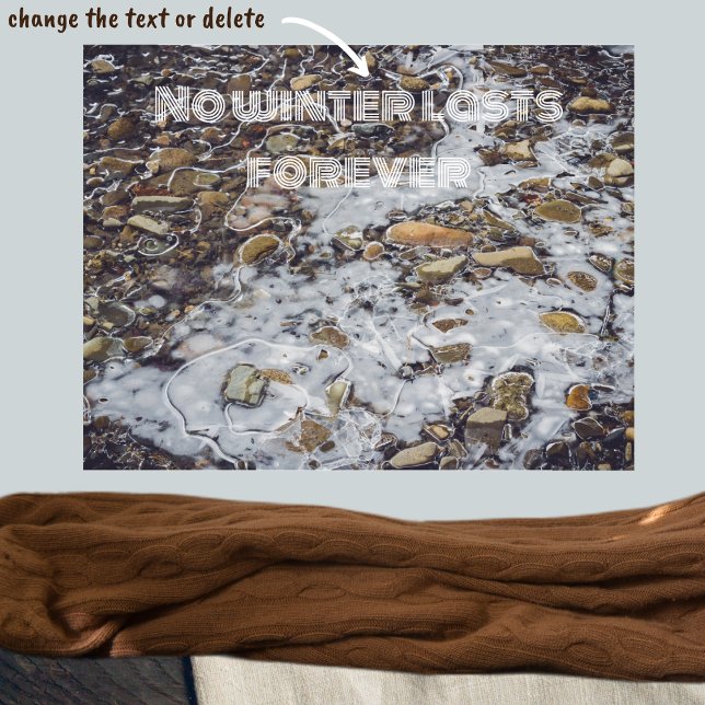 Fryst bergsström poster (Skapare uppladdad)