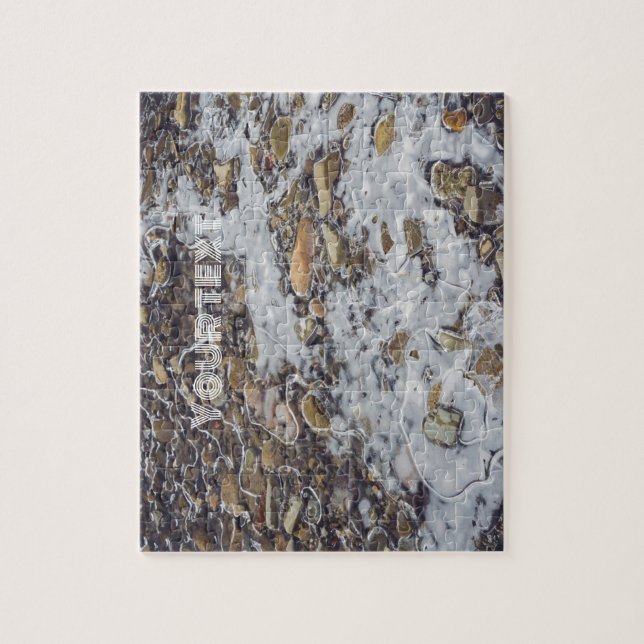 Fryst bergsström pussel (Vertikal)