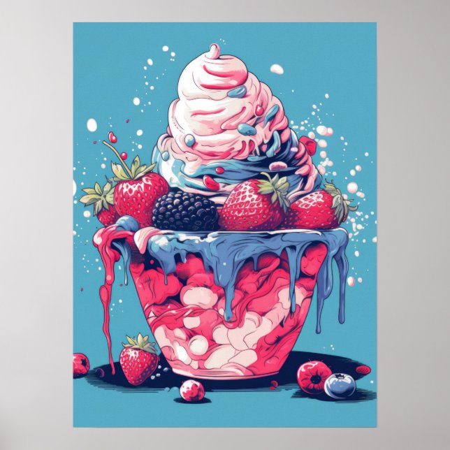 Fryst Berry Delight Poster (Framsidan)