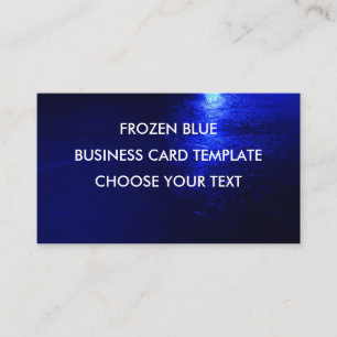 Fryst blå standard, 8,9 cm x 5,1 cm, Standard Matt Visitkort